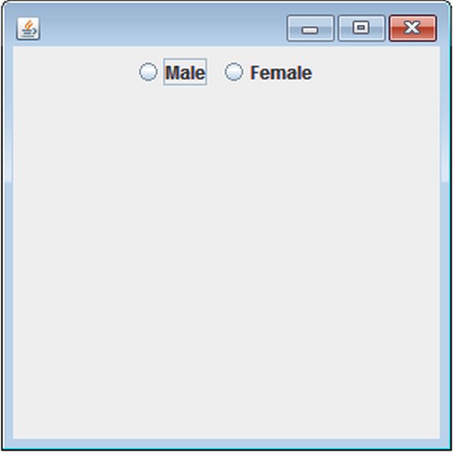 Radio Button in Java Using Netbeans IDE